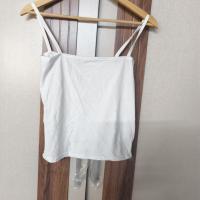 ราคา เสื้อกล้าม สายเดี่ยวสีขาวผ้ายืด (43502158201)