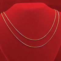 ราคา สร้อยคอลายกระดูกงู เคลือบทองคุณภาพสูง 3 กษัตริย์ เที่ยบเท่าน้ำหนัก 1 สลึง ยาว 18 นิ้ว (4691177762)