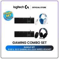 ราคา Logitech Set G512 Carbon Mechanical Gaming Keyboard + G102 LIGHTSYNC Gaming Mouse+ G335 Wired Headset (23605930705)