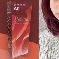 ราคา ฮิตมาก เบอริน่า A9 สีแดงโกเมน สีผม สีย้อมผม เปลี่ยนสีผม ครีมย้อมผม Berina A9 Garnet Red Hair Color Cream (24872780973)