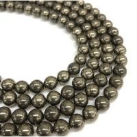 ราคา Natural Pyrite Beads Round, Loose Gemstone Beads, 4mm, 6mm, 8mm, 10mm, 12mm, Genuine Beads for Bracelet/Necklace (25719466031)