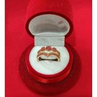 ราคา แหวนเพชร ผู้หญิง แบบปรับไซต์ได้ เพชร สีชมพู ทับทิม ลายมงกุฏ ดอกไม้ ใส่ออกงาน สินค้าลดราคา เคลียร์สต๊อก (27990998307)