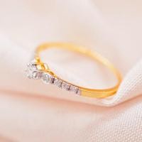 ราคา [ พร้อมส่ง ] แหวนเพชรแท้ เพชรเบลเยี่ยมคัต น้ำ100 ทองคำแท้9K (ทอง37.5%) [9KPRB140] (24787261556)