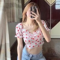 ราคา Petite♡︎ Honey top ครอปแขนตุ๊กตาลายหัวใจสุดน่ารัก (17801142953)