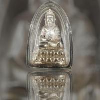 ราคา พระกริ่งนเรศวร​เพชรกลับ เนื้อเงินก้นนวะ no.706 (19481617027)