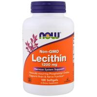 ราคา Now Foods, Lecithin, 1200 mg, 100 Softgels (7357940105)