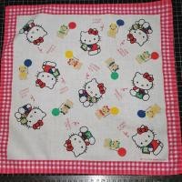 ราคา ผ้าเช็ดหน้าลิขสิทธิ์ของแท้​ % Sanrio Hello Kitty 35x35 CM. **มีตำหนิเป็นรอยเปื้อนเล็กน้อย** (21093540940)