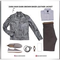 ราคา เสื้อแจ็คเก็ตหนัง Zara man (22132716759)