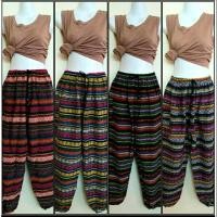 ราคา สินค้าใหม่!! กางเกงขายาวผ้าฝ้ายทอลายนากา ผ้าไทยประยุกต์ (7141848766)