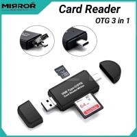 ราคา เครื่องอ่านการ์ดหน่วยความจํา OTG 3 in 1 OTG USB 2.0 การ์ด Micro Type C OTG SD MicroSD (26037958968)