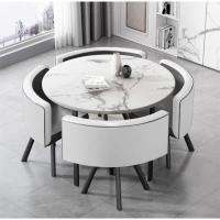 ราคา [ผ่อน0%นาน10เดือน] DT-005 โต๊ะทานข้าวเข้ามุมแบบกลม 4 ที่นั่ง (20090715691)