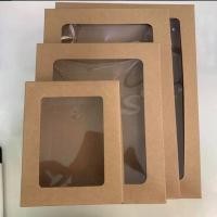 ราคา กล่องของขวัญ กระดาษคร๊าฟ แบบใส ความหนา 300 แกรม แบบประกอบ (4338843807)