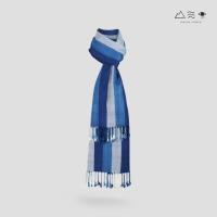 ราคา ผ้าพันคอฝ้ายทอมือย้อมคราม 013 ลายทาง-03 (28236643643)