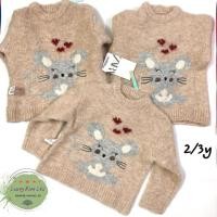 ราคา เสื้อสเวตเตอร์ Zara auth mouse สําหรับเด็กผู้หญิง ขนาด 2/3y (41608812732)