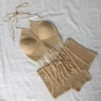 ราคา ชุดถักโครเชต์ บิกินี่โครเชต์ (5937526877)