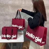 ราคา ส่งจากปทุมธานี..ถุงกระดาษแบบพกพาสไตล์อิน ถุงบรรจุภัณฑ์| กระเป๋าช้อปปิ้งลายแฟชั่น ถุงกระดาษแฟชั่น ถุงใส่เสื้อผ้า ถุง (27637969225)