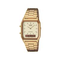 ราคา นาฬิกาข้อมือ CASIO รุ่น AQ-230GA-9DHDF สีทอง แบรนด์แท้ 100% มีใบเสร็จจาก cmg [มือสอง] (25862874104)