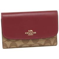 ราคา กระเป๋าสตางค์ COACH #F32485 สีแดงเข้ม MEDIUM ENVELOPE WALLET IN SIGNATURE CANVAS ของแท้ % มือ1ป้ายห้อย ส่งฟรีems (1946329833)