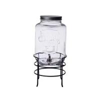 ราคา โถจ่ายน้ำหวาน โหลแก้วจ่ายน้ำ โถแก้วจ่ายน้ำมีก็อกพร้อมฐานตั้ง ขนาด 8 ลิตร (29165860243)