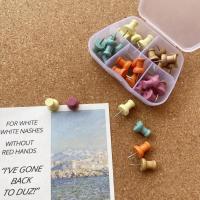 ราคา 30 สีสัน Cork เล็บ 5 กริดชนิดบรรจุกล่องกดเล็บ Creative Bulletin BOARD ข้อความ BOARD Felt BOARD Photo Wall I-รูปเล็บ (29760766300)