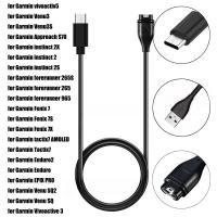 ราคา สําหรับ Garmin Venu 3 3S Fenix 7 6 5 สายชาร์จ Forerunner965/Instinct/instinct2/Approach S60/S62/S40/S70 USB charger (29478384758)