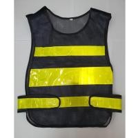 ราคา แนะนำ!! เสื้อสะท้อนแสง ตาข่าย หนา แบบสวม สีดำ เสื้อกั๊กสะท้อนแสง เสื้อจราจร safety (8202823197)