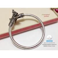 ราคา กำไลข้อมือเงินแท้ 92.5% หัวพญานาค แบบรมดำ - โปร่ง (แบบเปิด) มีหลาย size ให้เลือกค่ะ (เรือนเงินแท้) : HAN0066 (23460110556)