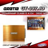 ราคา Gratia เพาเวอร์แอมป์ GT-397.4D | Class D 4CH | 3500W | ขับกลางแหลม 16 ดอก | Power Amp ขับกลางแรง อิ่ม เบาไฟ (41156456925)