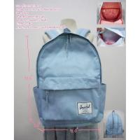 ราคา Herschel กระเป๋าเป้ผ้าสะท้อนน้ำ สีฟ้ามือสอง (25346469465)