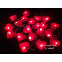 ราคา โคมไฟหัวใจกระดาษสา♥️ สีแดง (347938953)