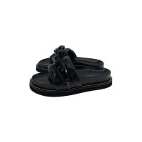 ราคา LOUIS Vuitton Sandals 22SS LV Sunset line 35.5 black leather 241-003-298-2676 Direct from Japan Secondhand (41165321426)