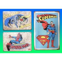 ราคา แผ่นป้ายสังกะสี BATMAN,SPIDER-MAN,SUPERMAN (6838941951)