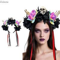 ราคา Zein ปรับ Skull Headpiece ดอกไม้โครงกระดูกมือฮาโลวีน Hairband สําหรับผู้หญิงผู้ชายเด็กชุดอุปกรณ์เสริม (42314984097)