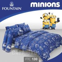 ราคา FOUNTAIN ชุดผ้าปูที่นอน มินเนียน Minions FTC130 สีน้ำเงิน #ฟาวน์เท่น (17697627987)