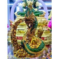 ราคา รูปปั้นปู่ศรีสุทโธนาคราชพ่นทรัพย์ลงยาสีเขียวมรกต เนื้อทองเหลือง (20645598053)