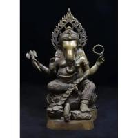 ราคา รูปหล่อ พระพิฆเนศ ปางประทานพร (โปรยเหรียญ) วัดแขก สีลม หน้าตัก5นิ้ว ปี2563 (24510768838)