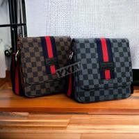ราคา (สินค้าใหม่ พร้อมส่ง)กระเป๋าสะพายข้างผู้ชาย LV 0025-1# ขนาดเล็ก/SMALL หนัง PU Fashion (24675703429)