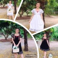 ราคา ชุดเดรสแม้วทรงเกาหลี ชุดพื้นเมือง ชุดชาวเขา เดรสพื้นเมือง ❤แบบเยอะค่าา (4149814385)