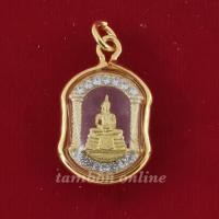 ราคา จี้พระพุทธโสธร หลวงพ่อโสธร พระประจำวัน วันเกิด พร้อมเลี่ยมกรอบล้อมเพชร (3304091415)