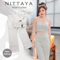 ราคา [Nittaya] Set เสื้อครอปสายเดี่ยว+กางเกงขายาว (14782406530)