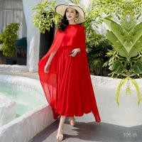 ราคา ชุดเซ็ตสองชิ้นผู้หญิง เสื้อคลุมแขนกุดกับกระโปรงยาวคลุมชายหาด สไตล์วันหยุดฤดูร้อน ชุดสําหรับเที่ยวทะเล (25846436584)