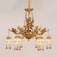 ราคา โคมไฟระย้าคริสตัลสไตล์ฝรั่งเศสและยุโรป โคมไฟระย้าทองแดงล้วนหรูหราสร้างสรรค์ โคมไฟระย้าทองแดงบริสุทธิ์สำหรับห้องนั่งเล่น (43653548519)