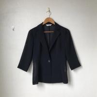 ราคา เสื้อสูทเบลเซอร์ผู้หญิง (blazer) สีดำ ผ้าซีทรู แบรนด์ ELLE แท้ (11586092549)