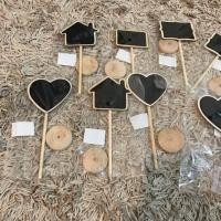 ราคา ป้ายไม้ ตั้งโต๊ะ กระดานดำ (282124904)