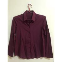 ราคา G2000 woman เสื้อเชิ้ตผู้หญิงแขนยาว สีแดงเลือดหมู ทรงเข้ารูป (มือสอง) (8915900497)