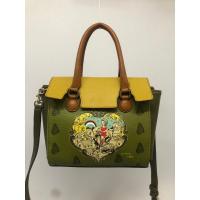 ราคา กระเป๋ามือสอง BRERA ITALY สีเขียว-เหลือง อะไหล่ทอง ขนาด 8 นิ้วครึ่ง พร้อมส่ง (18092569834)