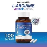 ราคา [100 แคปซูล] Nutrovis L-Arginine 1000 Mg Z3a นูโทรวิส แอล-อาร์จินีน มก. ซีทรีเอ (ซิงค์ พลัส ไตร-อะมิ (43968015366)