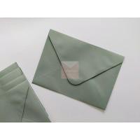 ราคา (50ซอง/แพค)ซองการ์ดแต่งงาน *สีเขียวอมเทา*ซองใส่การ์ดขนาด 5x7 นิ้ว (3857713802)