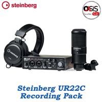 ราคา Steinberg UR22C Recording Pack ชุดบันทึกเสียง ออดิโอ อินเตอร์เฟส Audio Interface 32bit 192kHz IN2OUT2 พร้อม Microphon... (15515774040)
