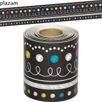 ราคา กระดาษตกแต่งขอบกระดานดํา PLAZAM, กระดาษ 5.7 ซม. * 10 ม. กระดาษตกแต่งขอบบิลบอร์ด, สํานักงานสติกเกอร์ตกแต่งชายแดนกันน้ําหลากสี (27240696250)